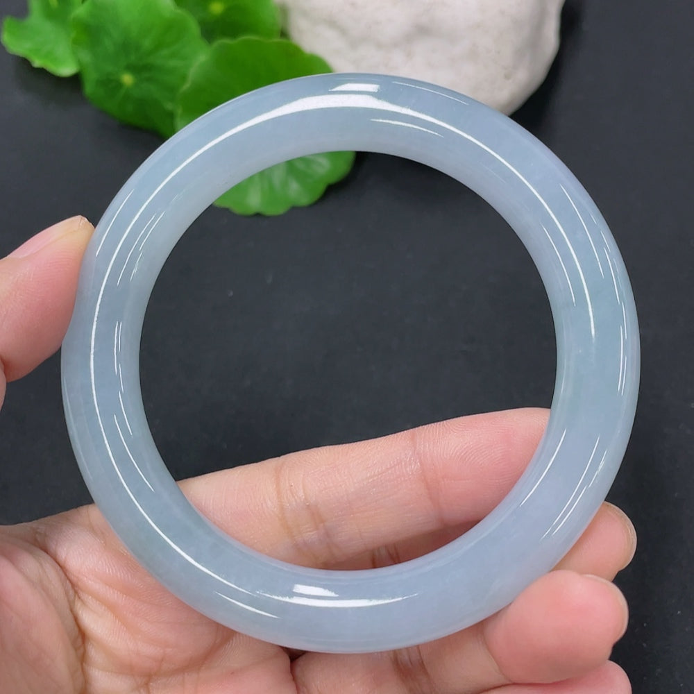 Jadeite Round Bangle Total Weight Approx. 54.45g Size 55.7