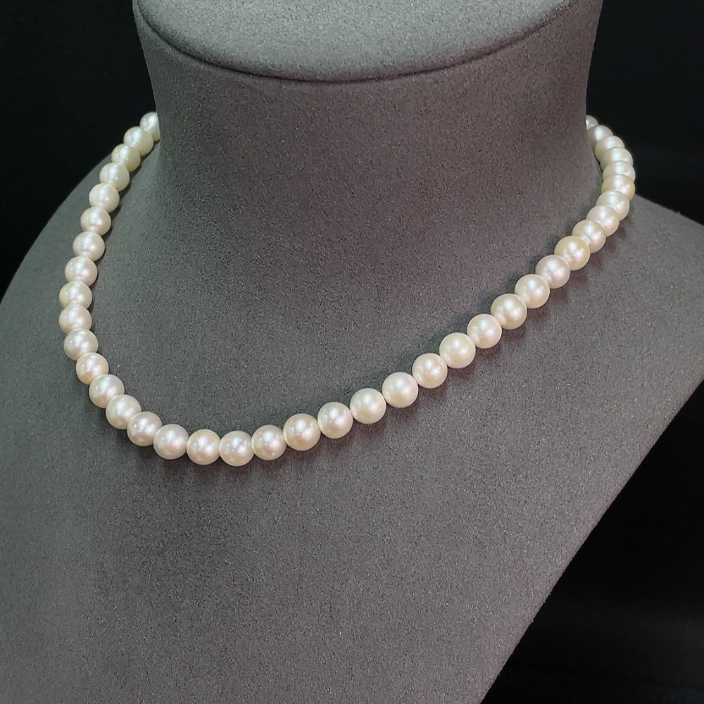 Seawater Pearl Necklace Non-Gold Total Weight Approx. 31.4g Size About 7.2mm