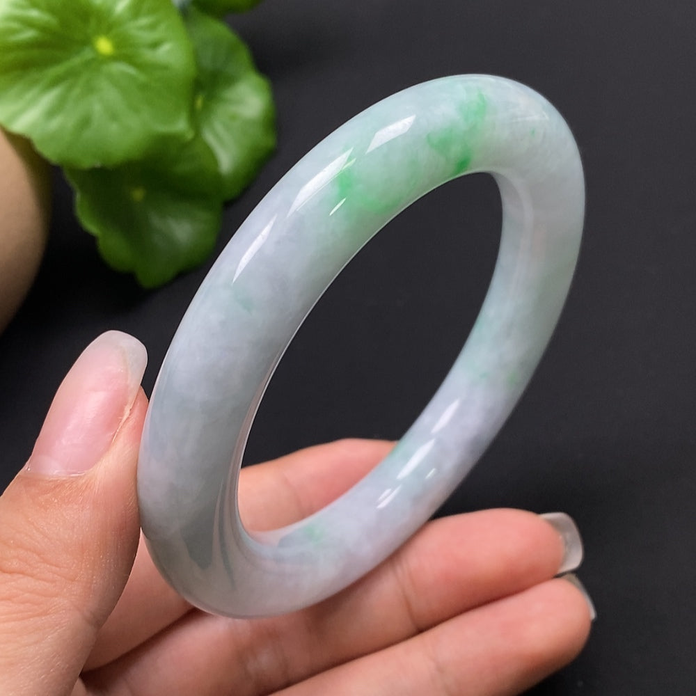 Jadeite Round Bangle Size 56.6 Total Weight Approx. 74.52g