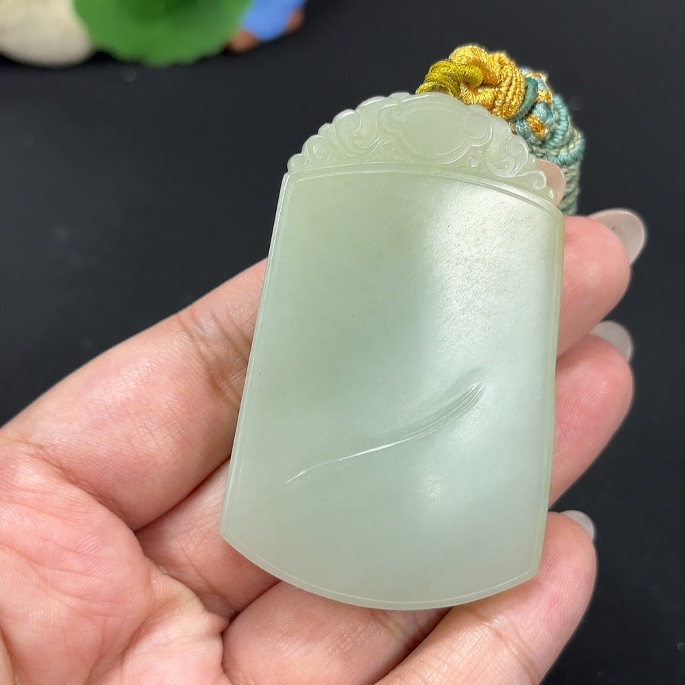 Hetian Jade Plain Pendant