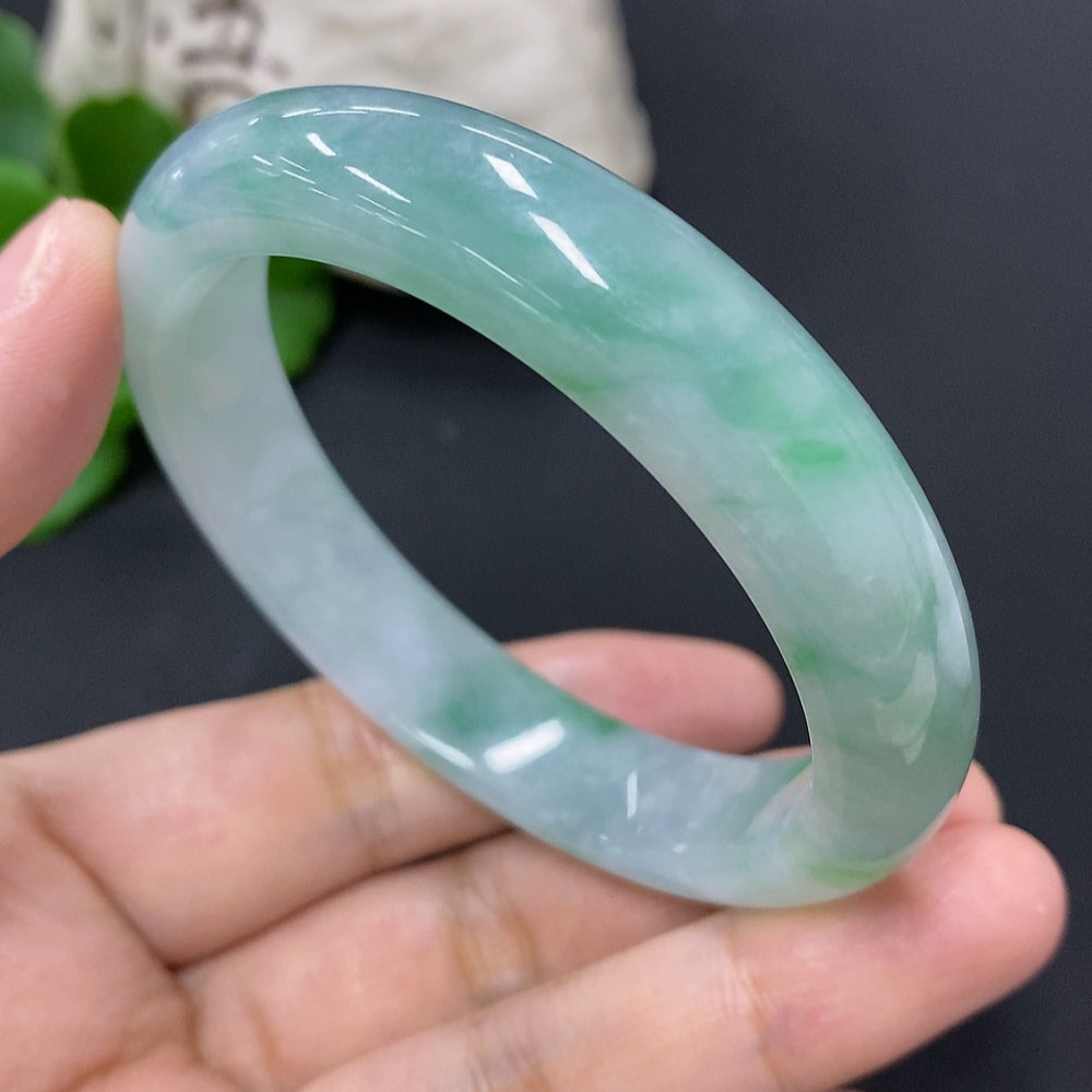 Jadeite Round Bracelet Size 54 Total Weight Approx. 50.7g
