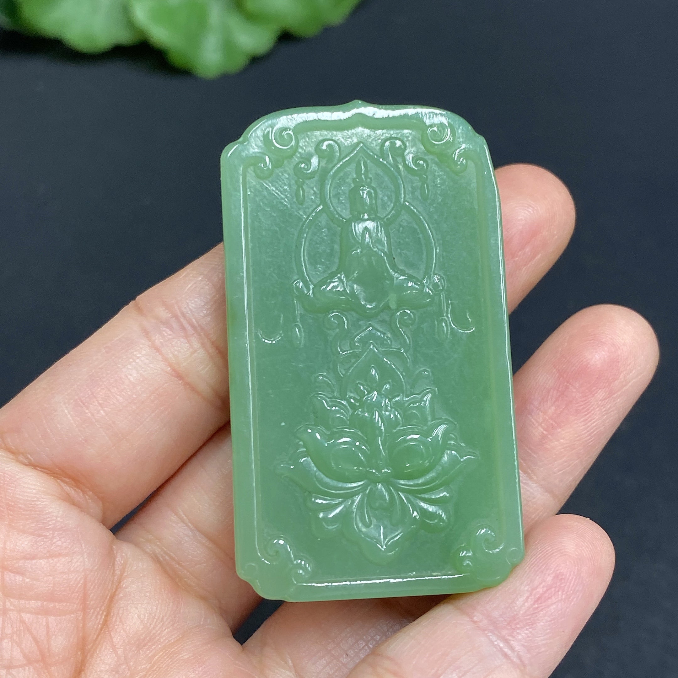 Hetian Jade Pendant Guanyin Total Weight Approx.42.9g