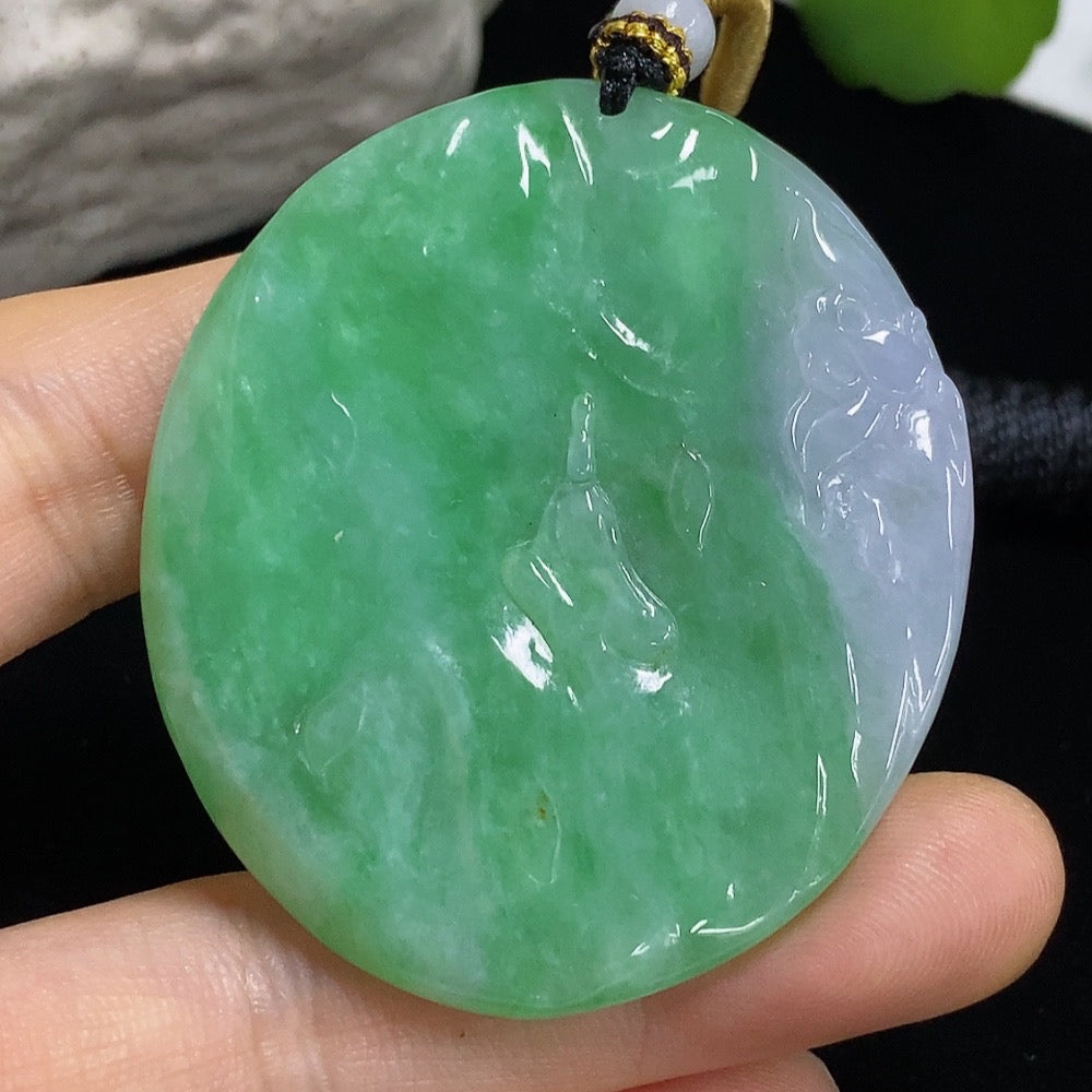 Jadeite Formless Pendant (Including Rope Weight)