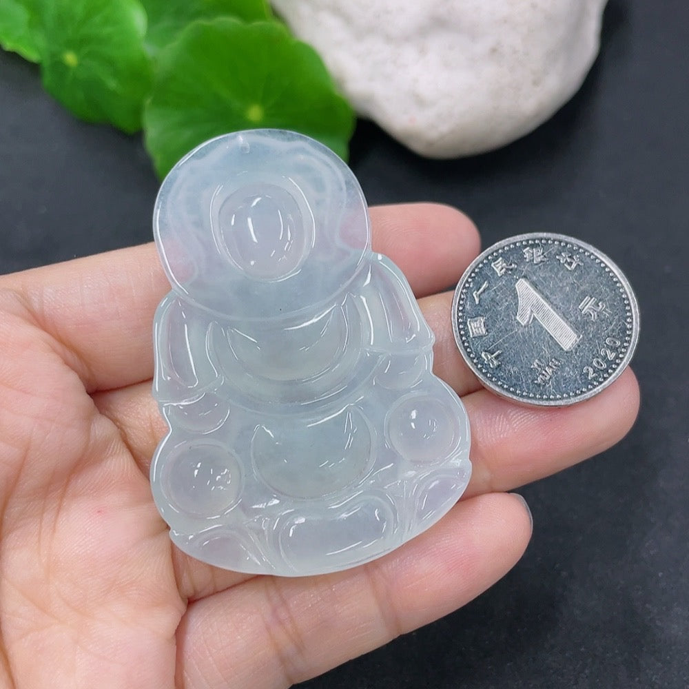 Jadeite Guanyin Pendant