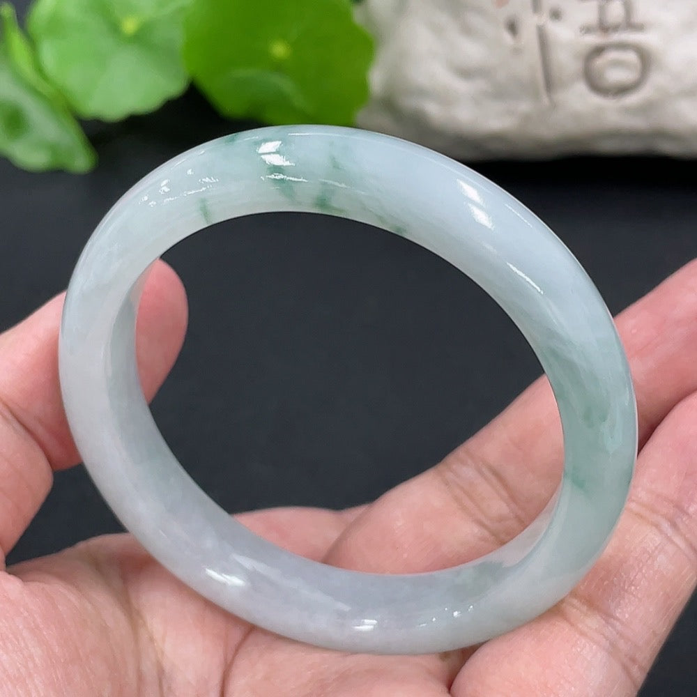 Jadeite Round Bracelet Size 51mm Total Weight Approx. 38.83g