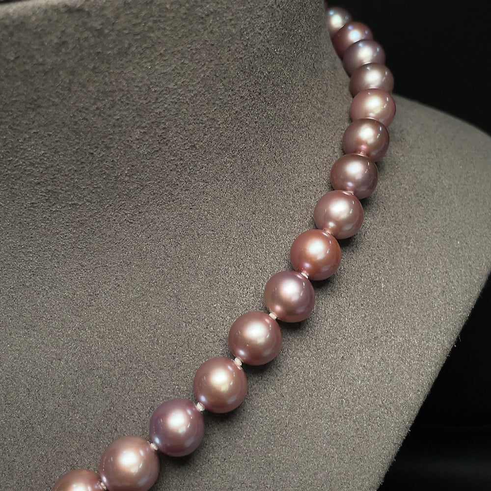 Pearl Necklace 58% Gold Content Total Weight Approx. 52.04g Size 8.8-10.8mm