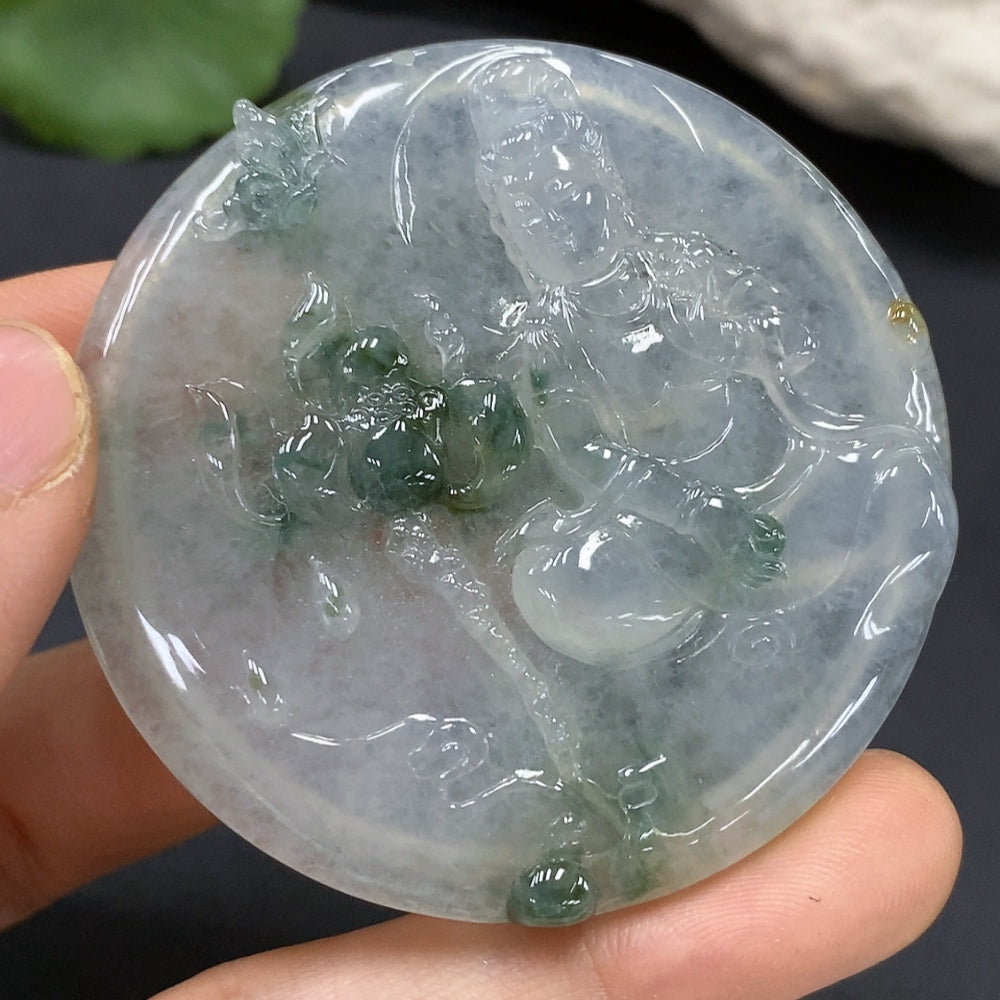 JadeiteGuanyin Pendant