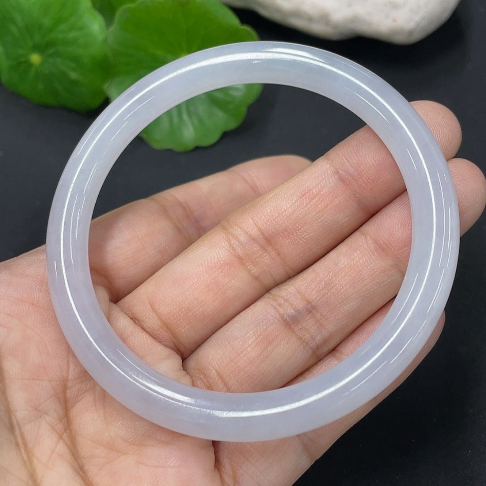 Jadeite Round Bangle Size 53.5mm Total Weight Approx. 24.82g