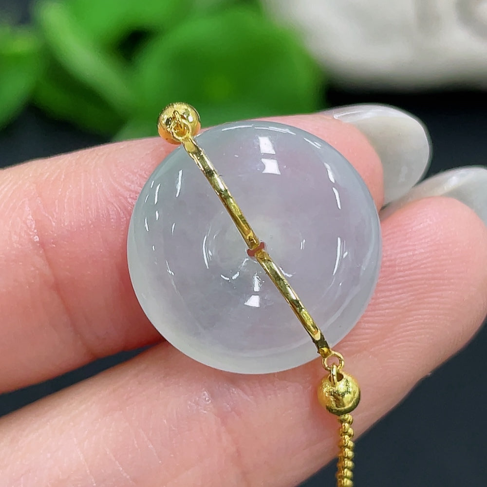 Jadeite Bracelet 18k Total Weight Approx. 3.66g
