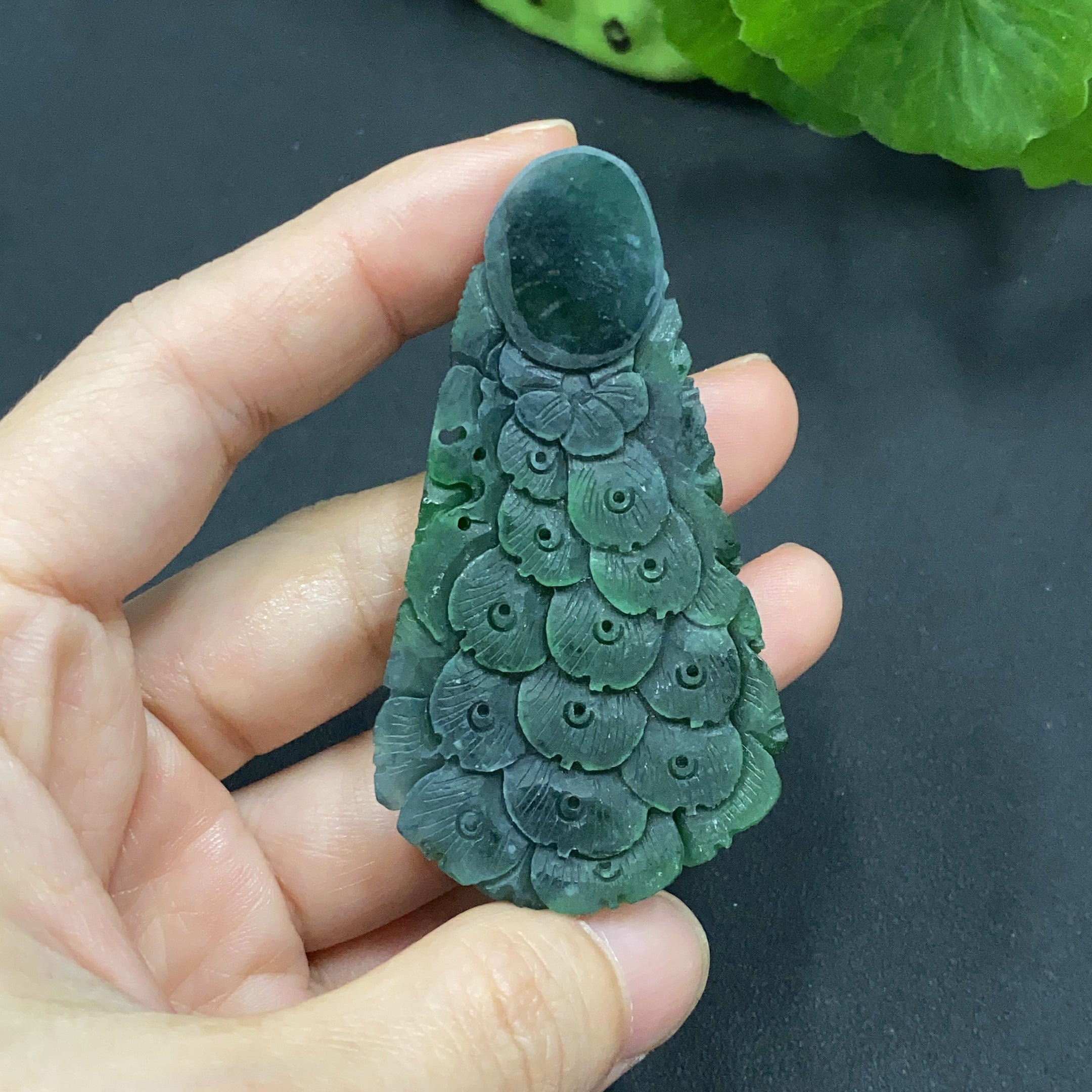 JadeiteRough Pendant - Phoenix