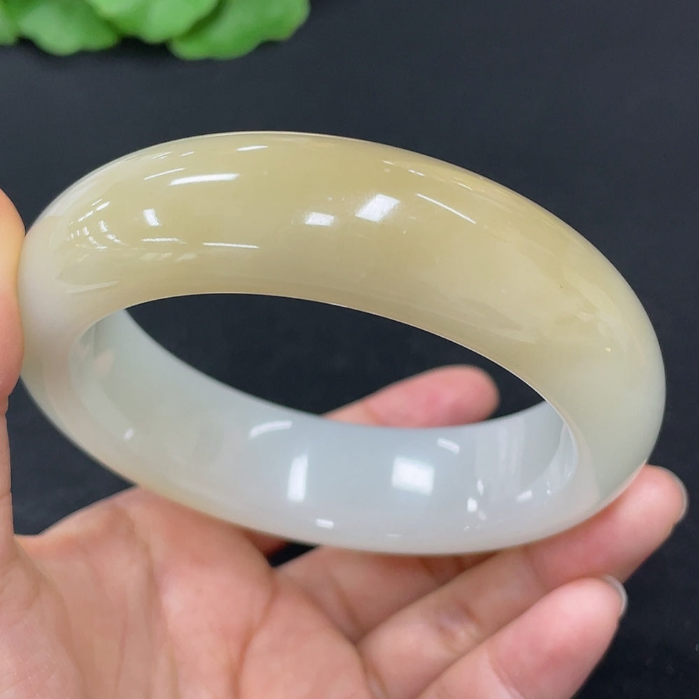 Hetian Jade Round Bracelet