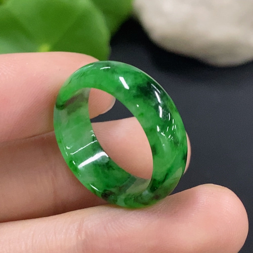 Jadeite Ring Size 18 Total Weight Approx. 3.4g