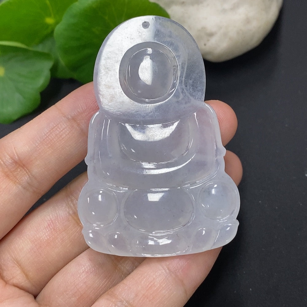 Jadeite Guanyin Pendant Total Weight About 22g