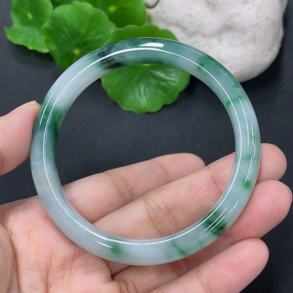 Jadeite Round Bracelet Size 53.5mm Total Weight Approx. 39.13g