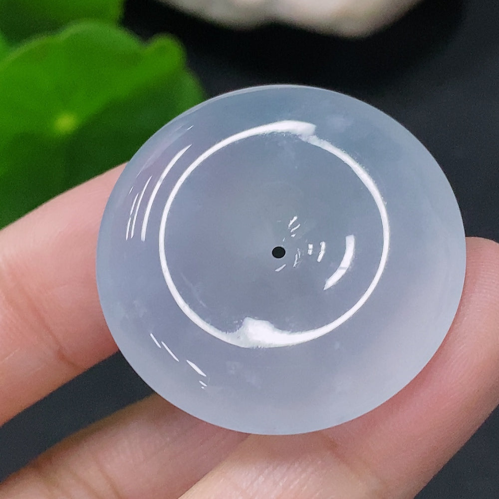 Jadeite Pendant Ping An Kou Total Weight Approx. 10.25g