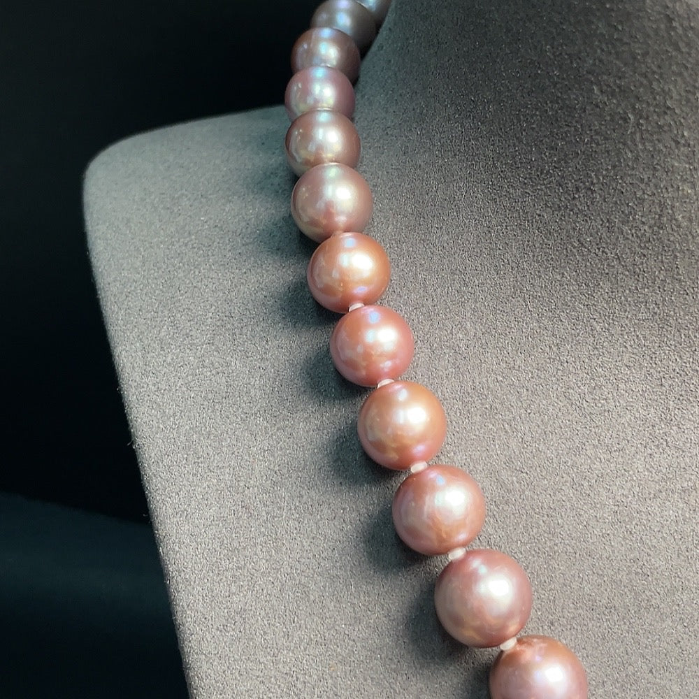 Pearl Necklace Non-Gold Total Weight Approx. 84.95g Size 10.8-14.1mm