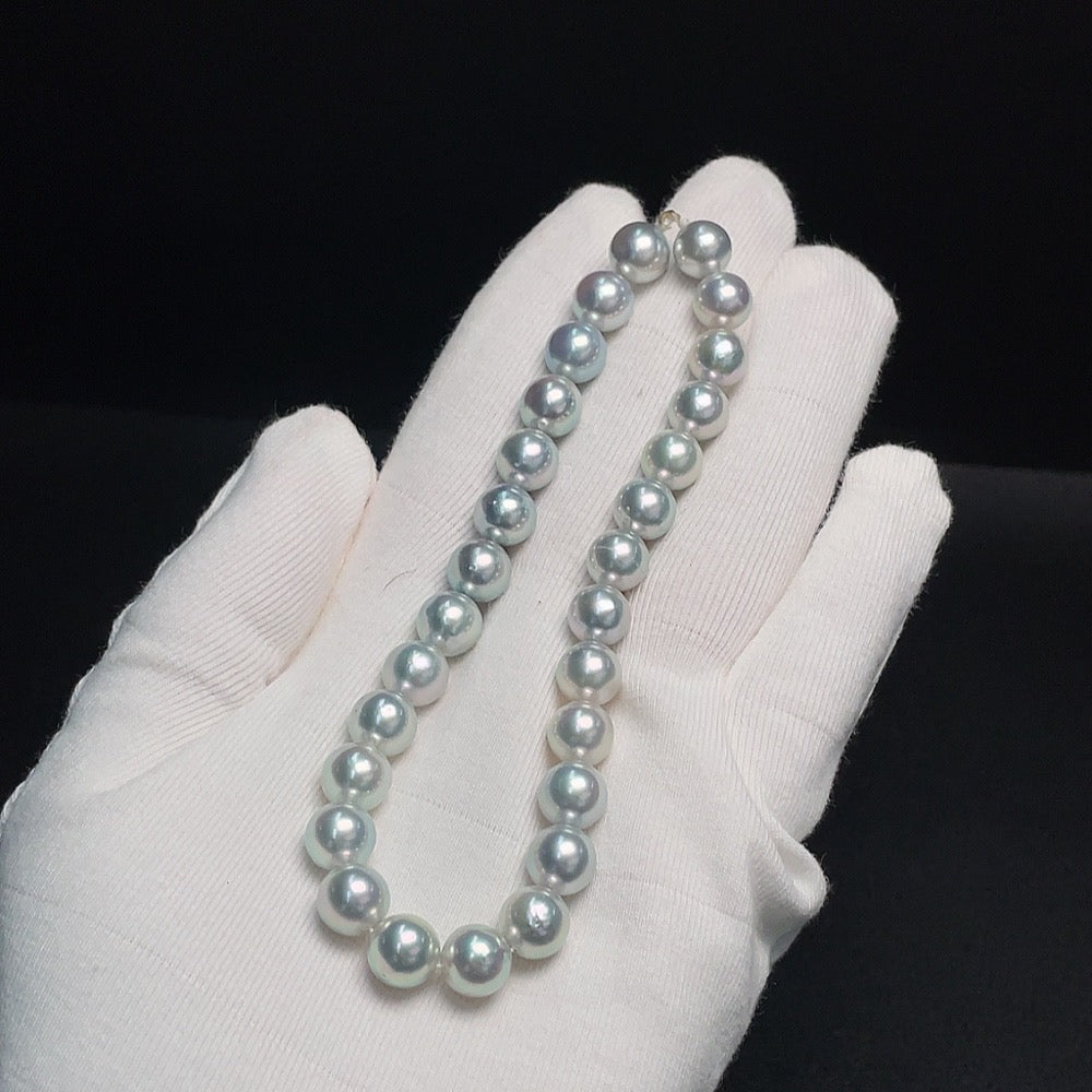 Seawater Pearl Strand, Approx. 8.2mm, Total Weight About 22.07g, Color Origin Undetermined