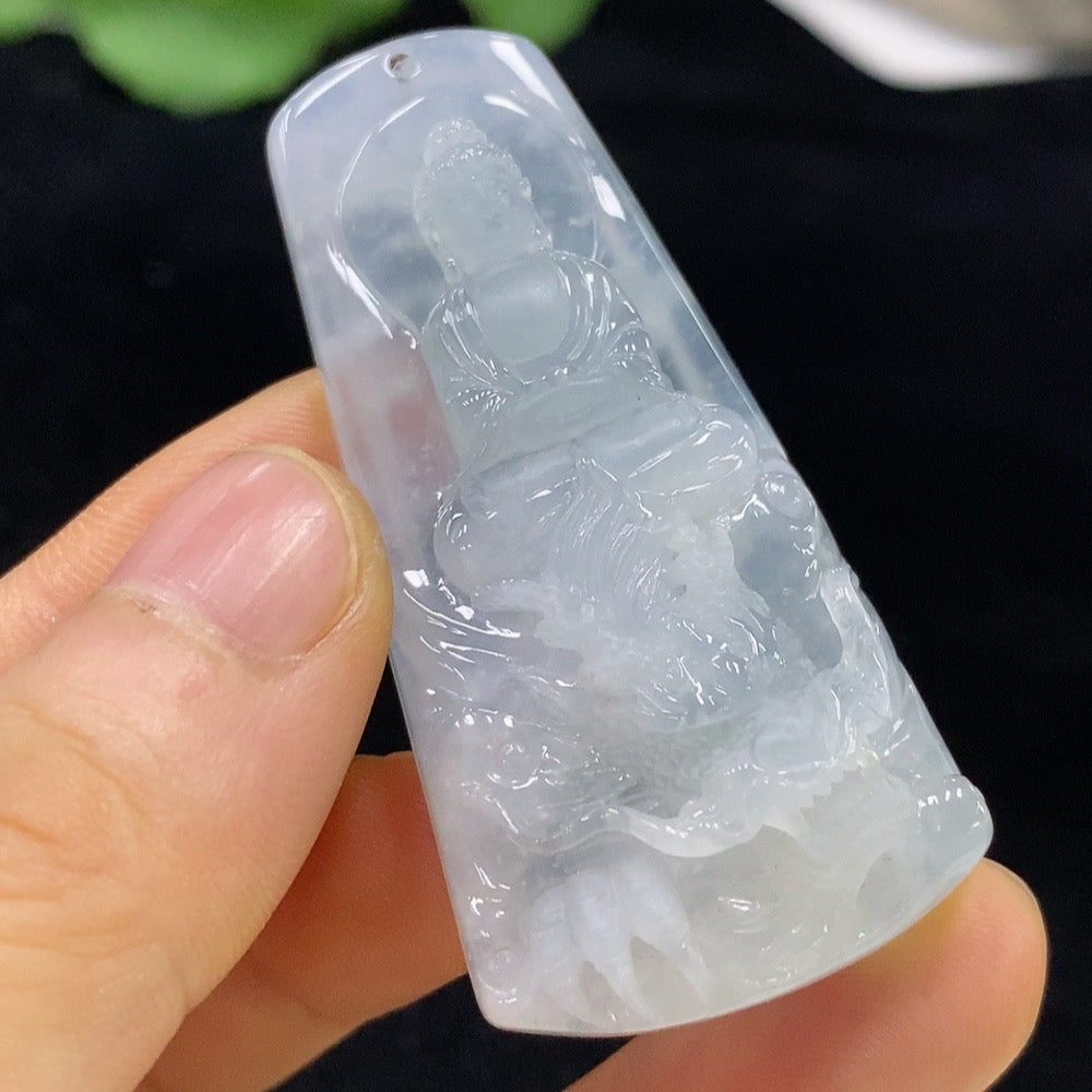 Jadeite Divine Dragon Protector Pendant in jade, featuring intricate dragon design, crafted by HUILIU HQ.