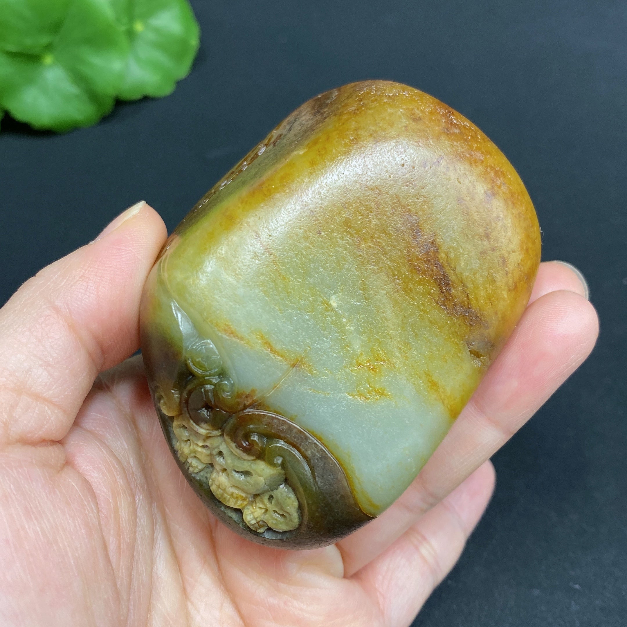 Hetian Jade Handheld Carving - Zhong Kui - Total Weight Approx. 267.6g - Contains Other Mineral Components - Undetermined Skin Color Origin