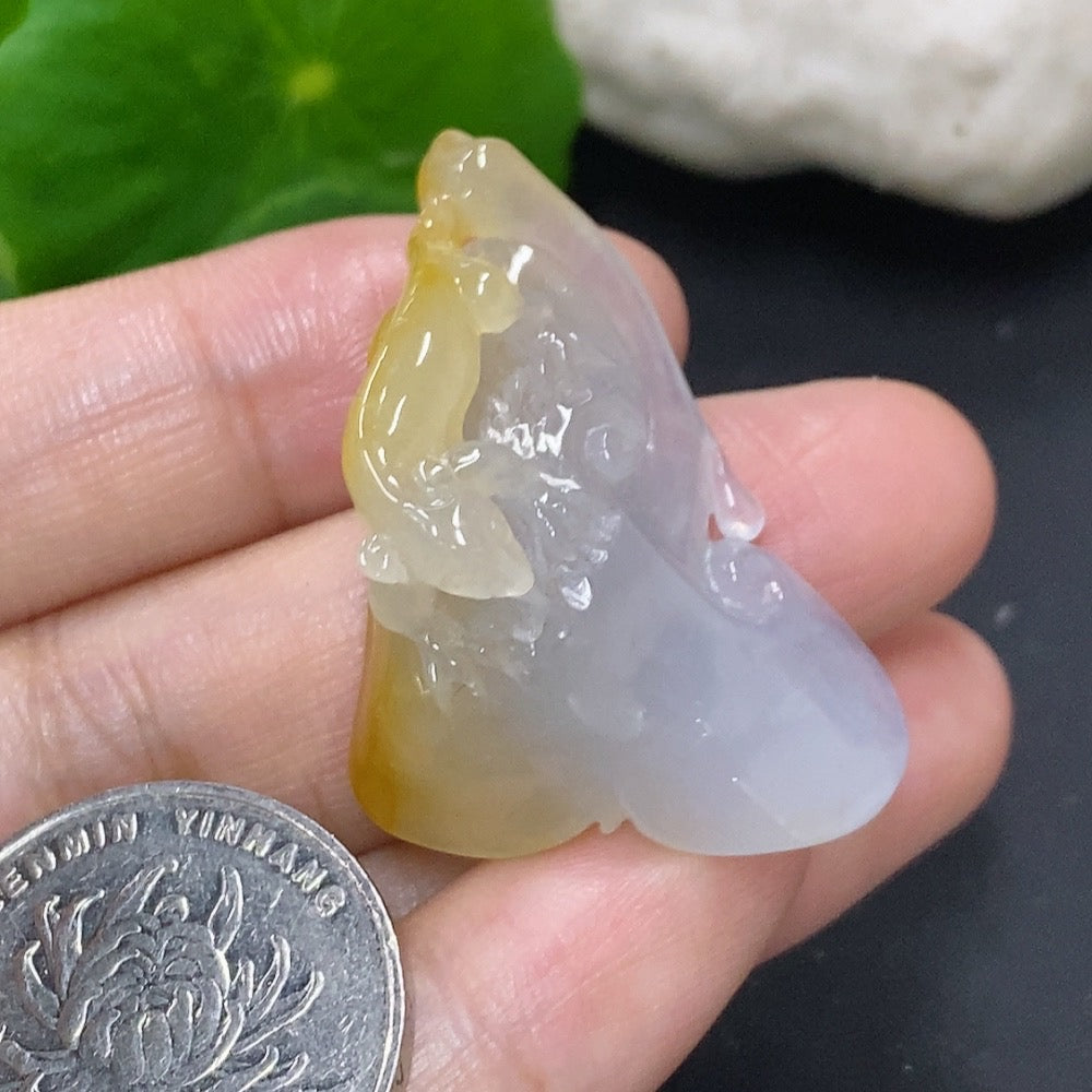 Jadeite Now and Then Pendant