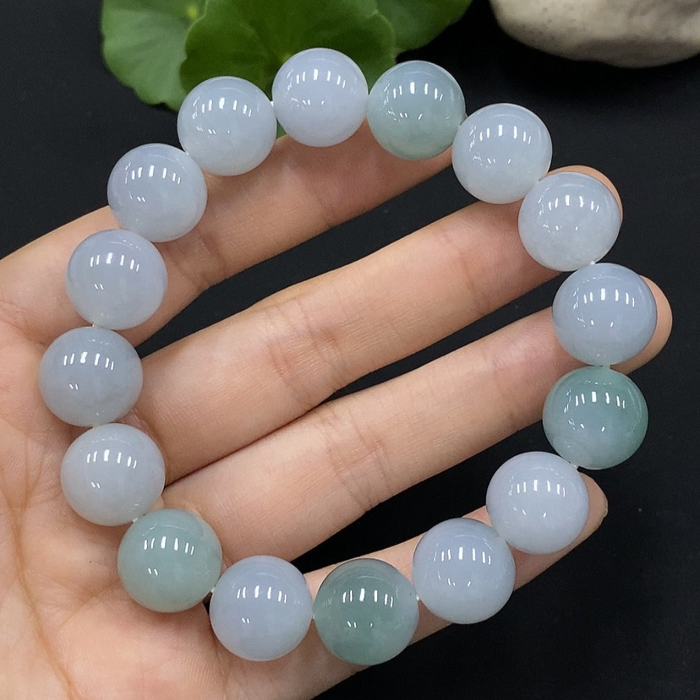 Jadeite Bracelet Approx.13.3mm Total Weight Approx.63.97g