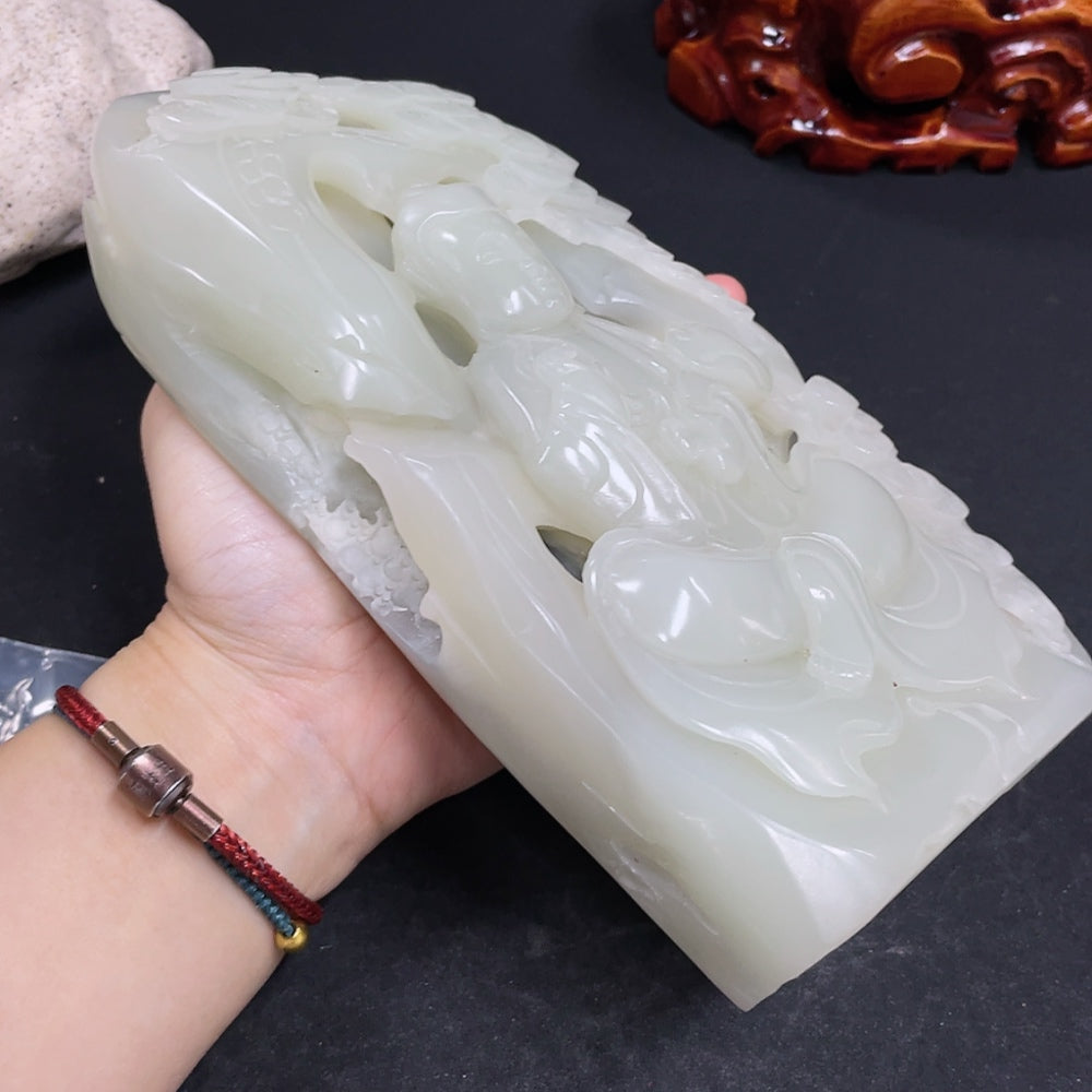 Hetian Jade Guanyin Sculpture