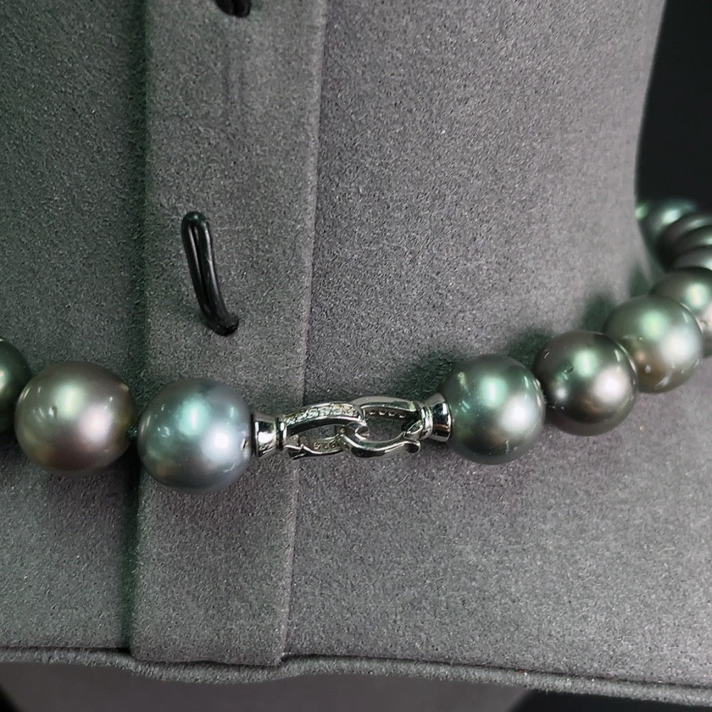 Seawater Pearl Strand Non-Gold Size 10.9-12.6mm Approx. Total Weight About 77.41g