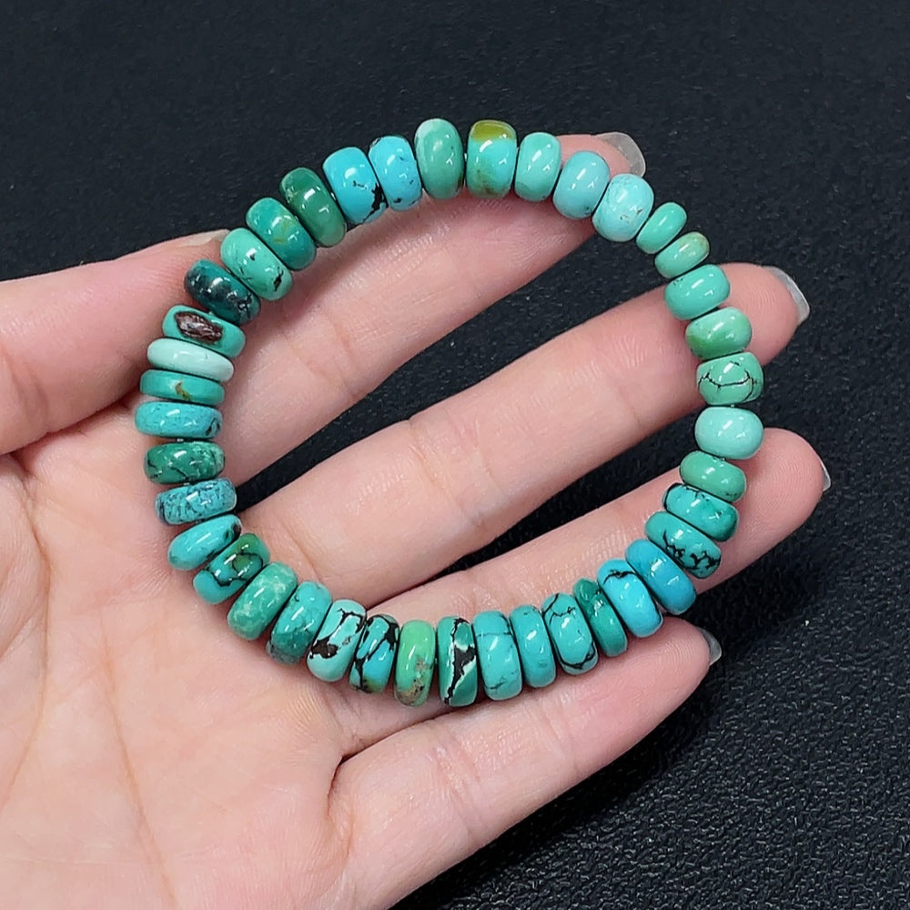 Turquoise Bracelet 6.2-9.9mm Approx. Color Origin Undetermined Contains Other Mineral Components