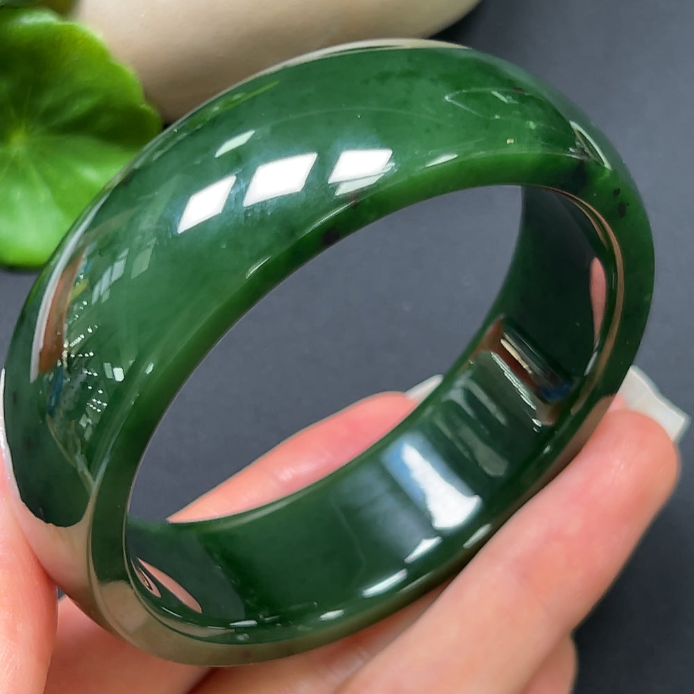Hetian Jade Jasper Round Bracelet