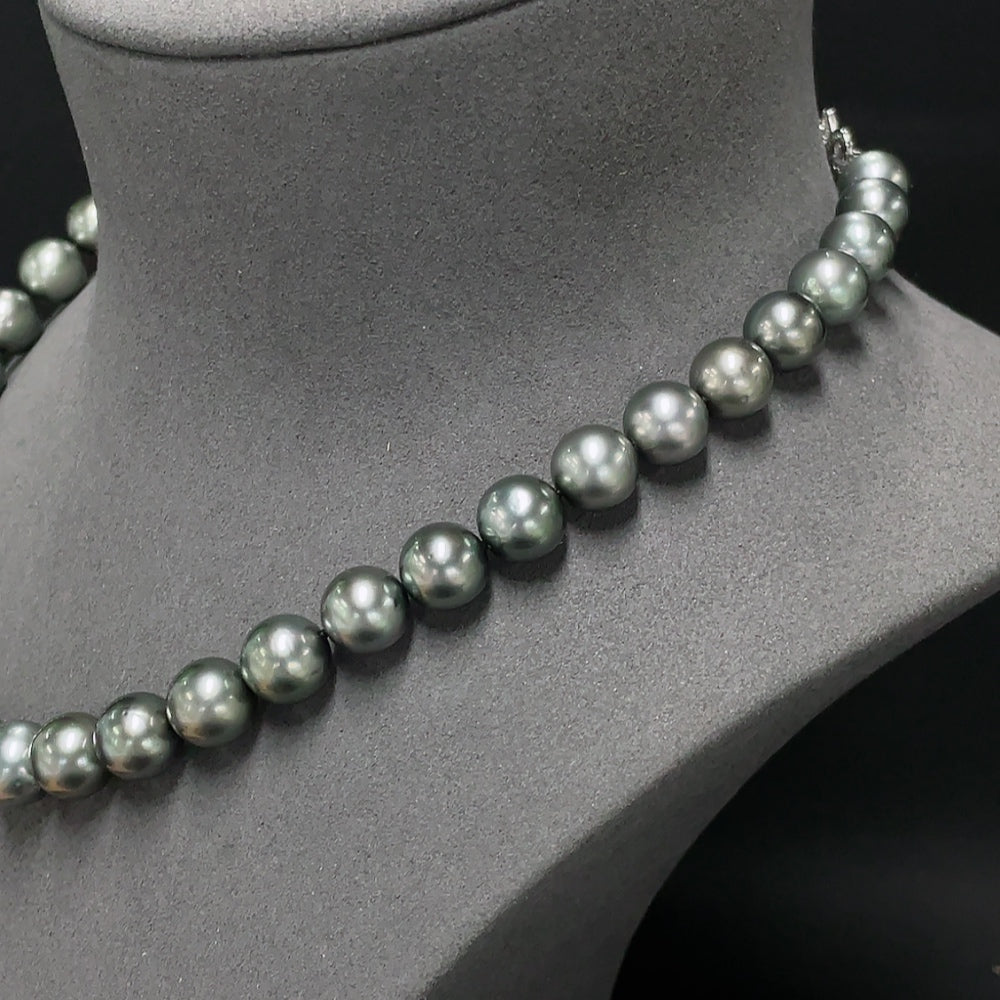 Seawater Pearl Necklace Non-Gold Total Weight Approx. 69.96g Size 9.8-12.1mm