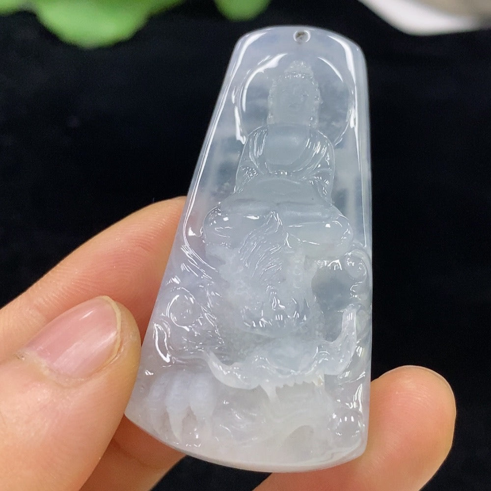 Jadeite Divine Dragon Protector Pendant