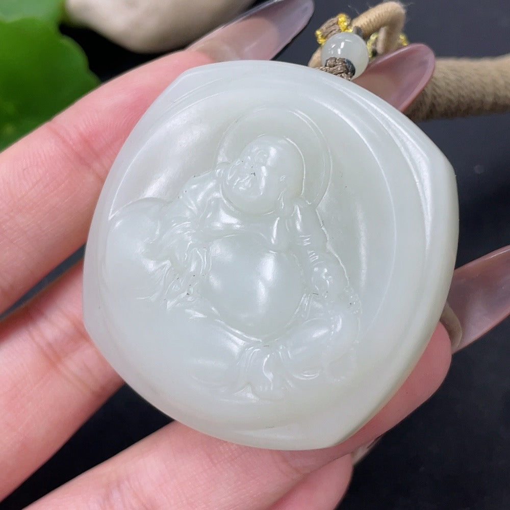 Hetian Jade Pendant Buddha