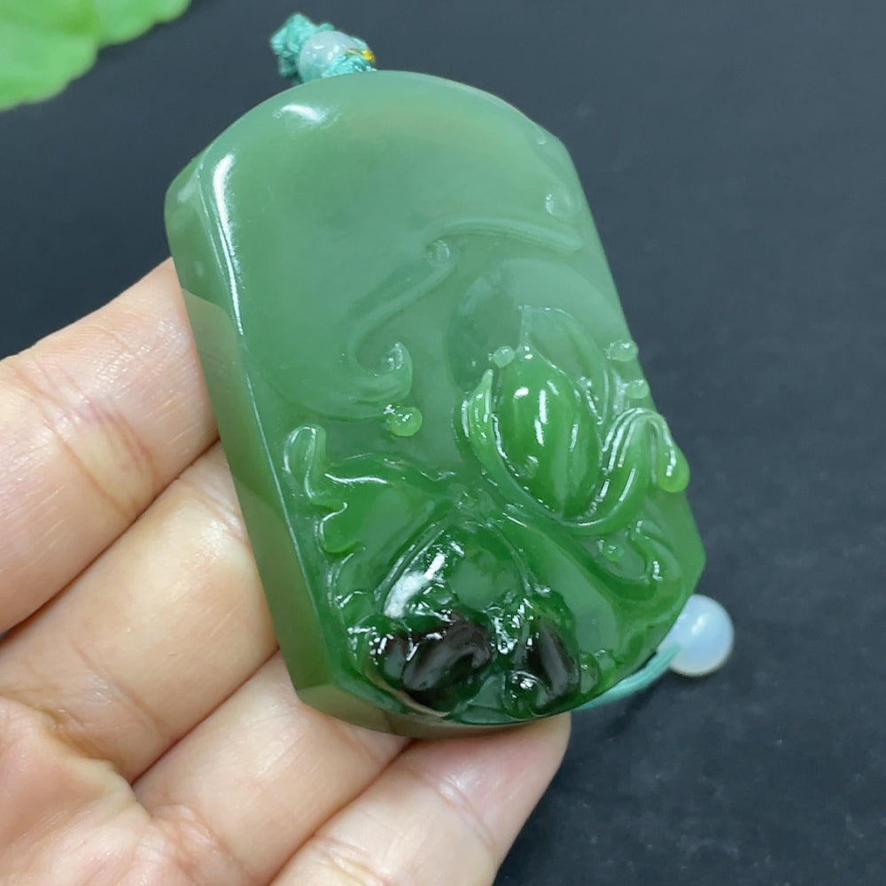 Hetian Jade Frog Pendant