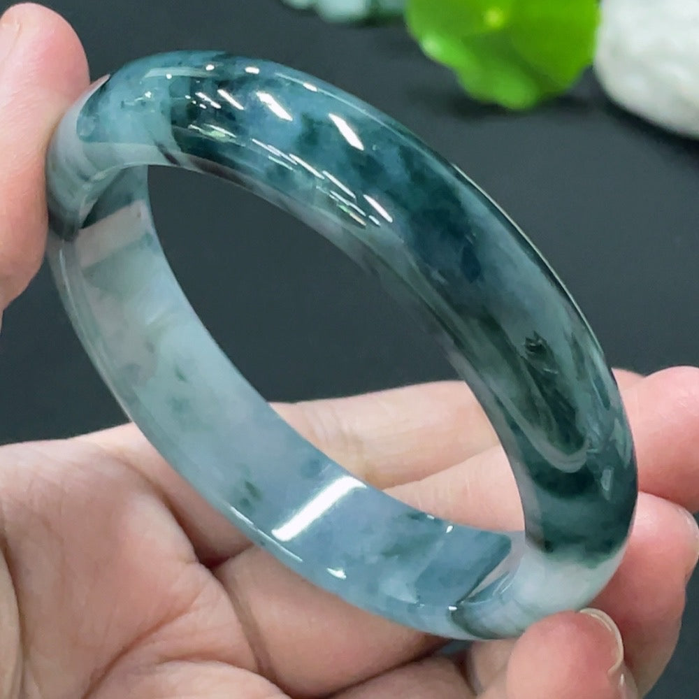 Jadeite Regular Bangle, Inner Diameter 54mm, Total Weight Approx. 45.96g
