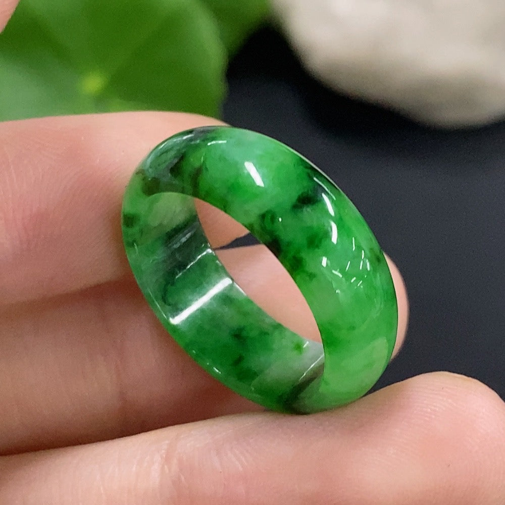 Jadeite Ring Size 18 Total Weight Approx. 3.4g