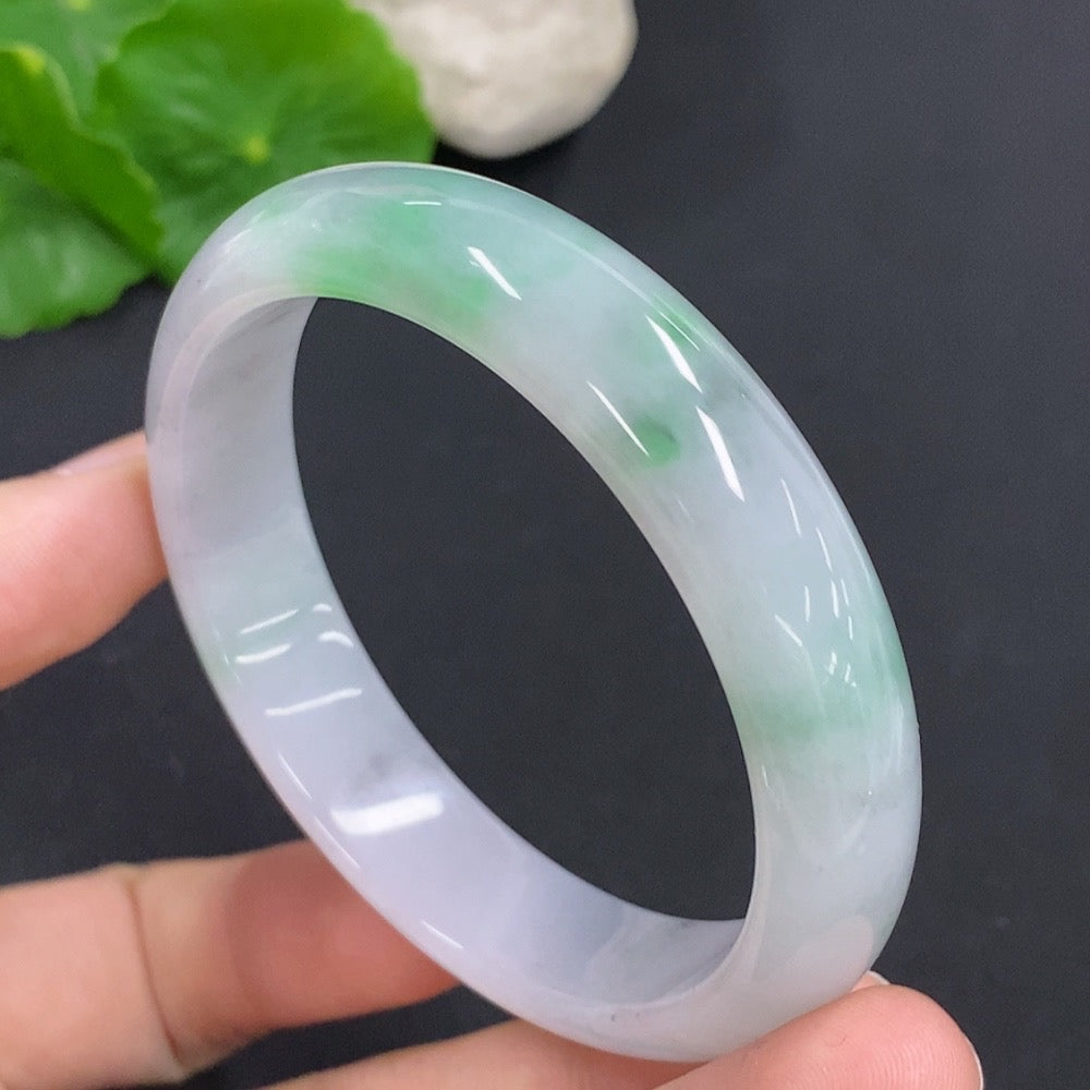 Jadeite Round Bangle Size 55mm Total Weight Approx. 47.1g