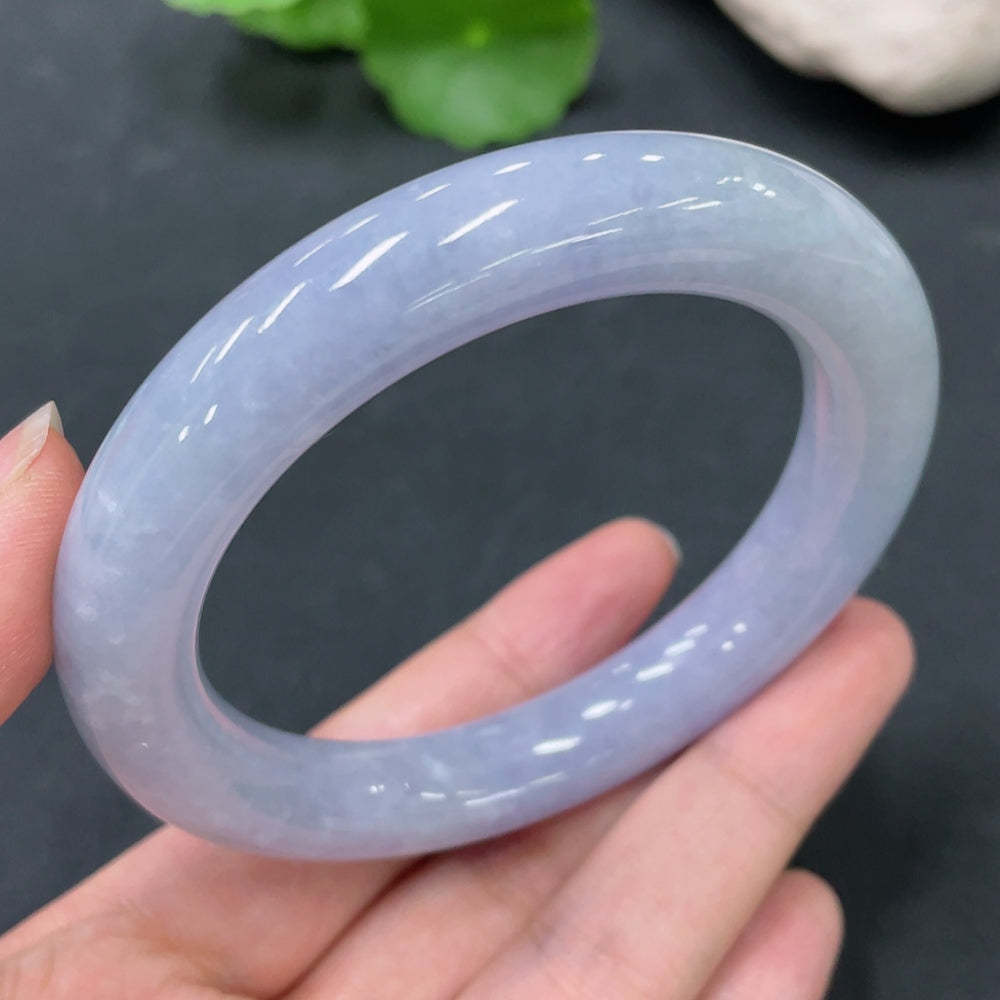 Jadeite Round Bangle Total Weight Approx.75.06g Size 57.6