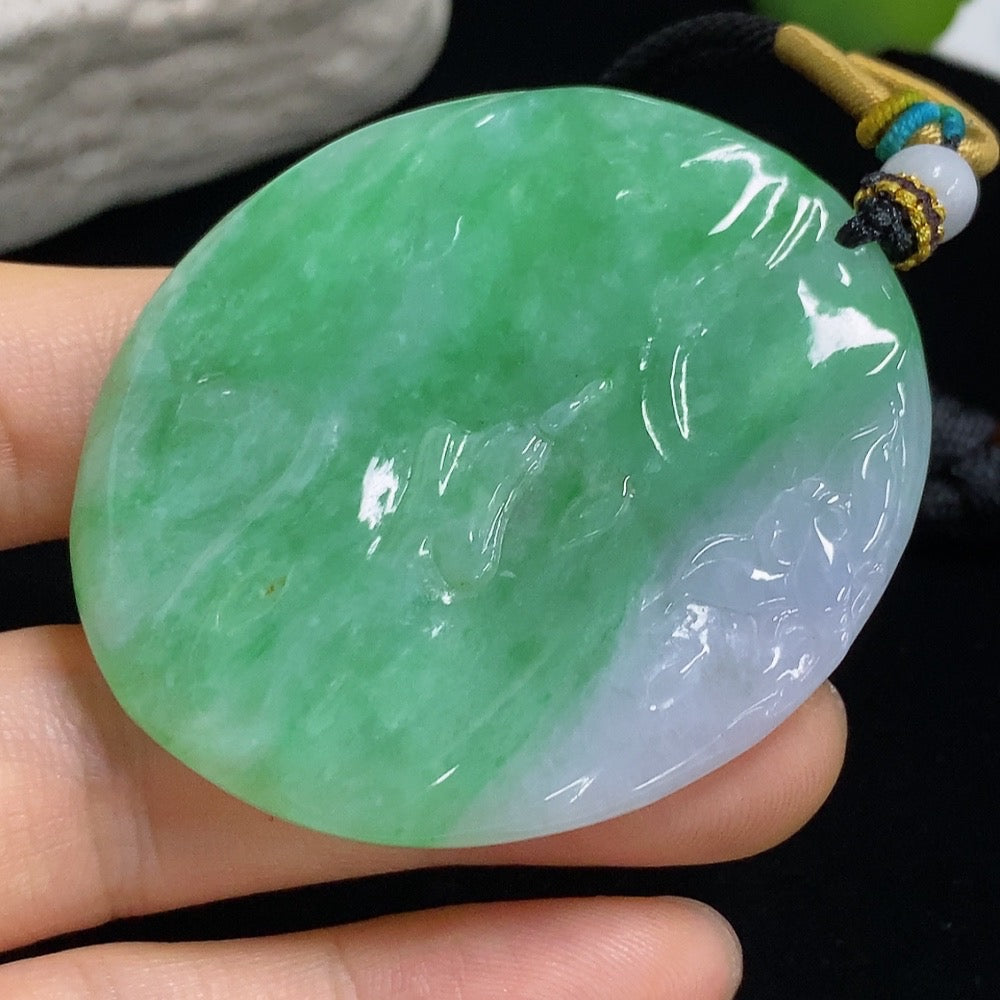 Jadeite Formless Pendant (Including Rope Weight)