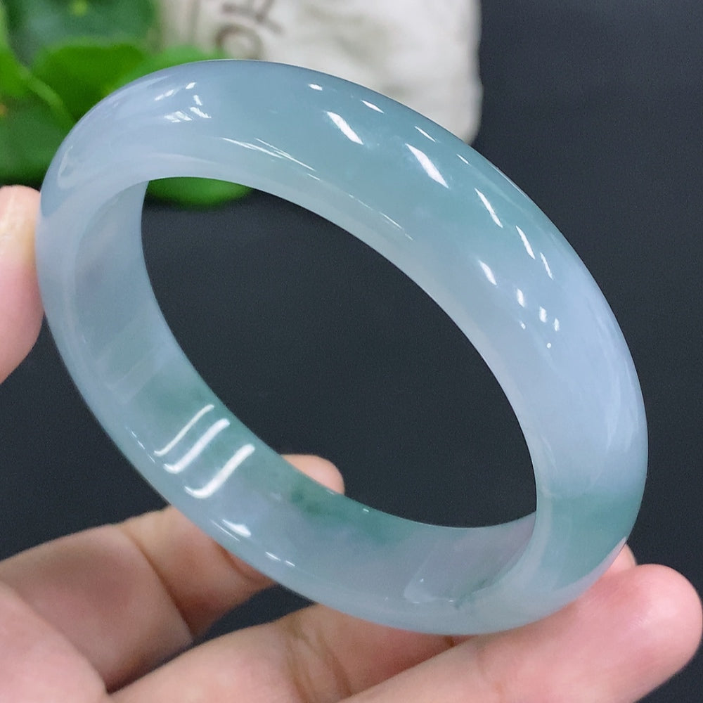 Jadeite Round Bangle Size 56.7 Total Weight Approx. 63.5g [Total Value: $23,759 USD]