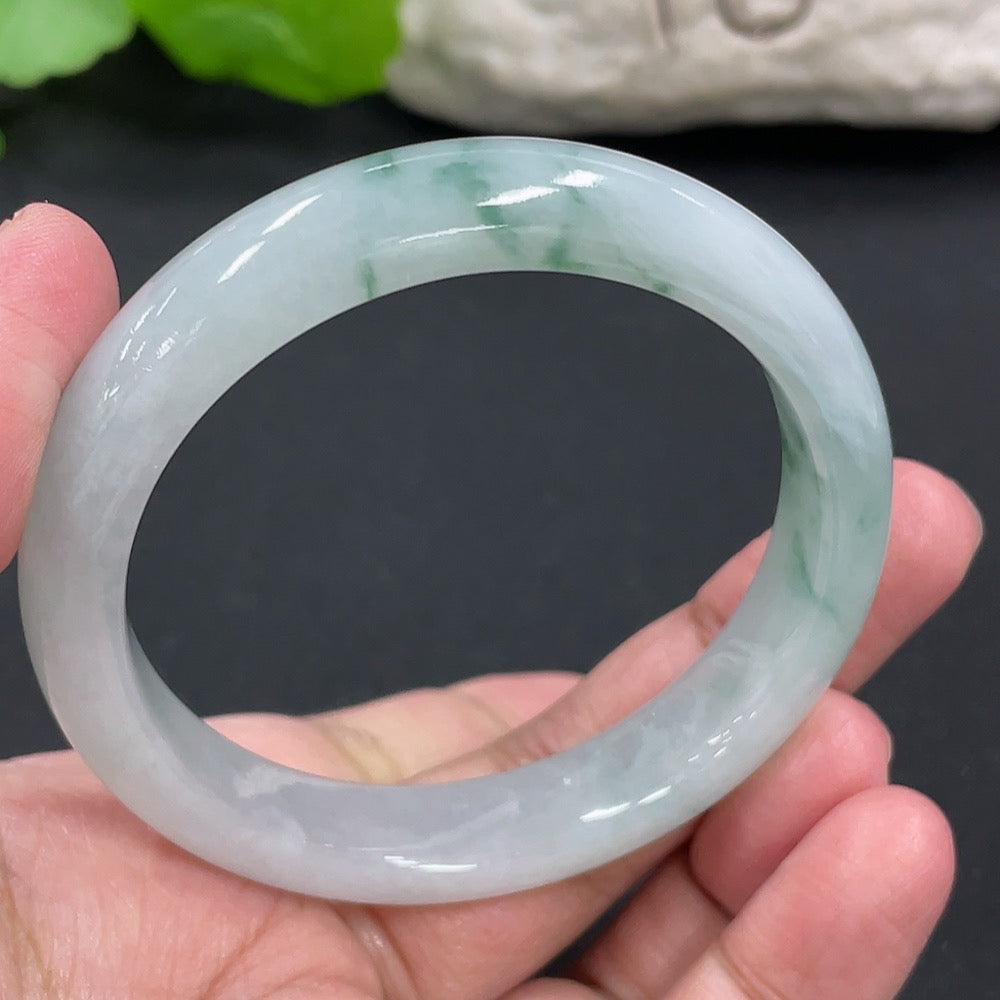 Jadeite Round Bracelet Size 51mm Total Weight Approx. 38.83g