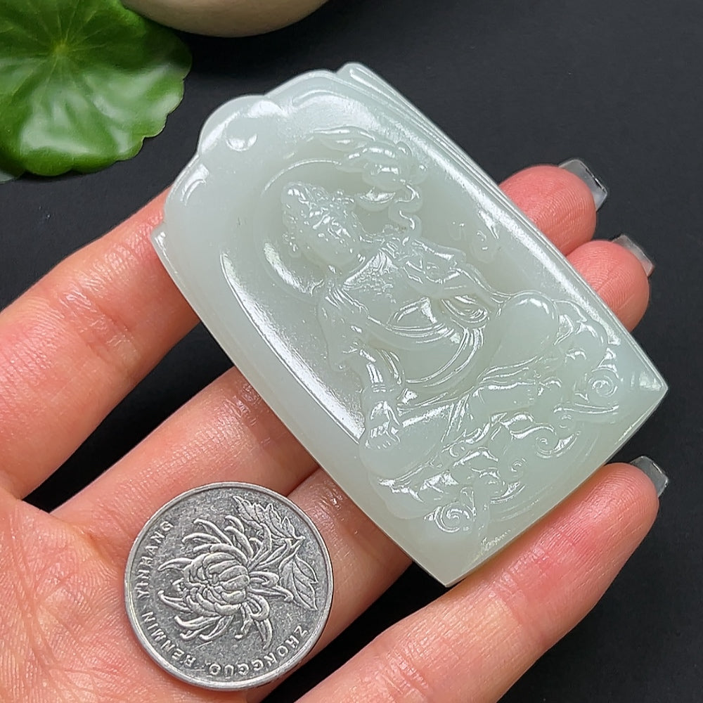 Hetian Jade Guanyin Pendant