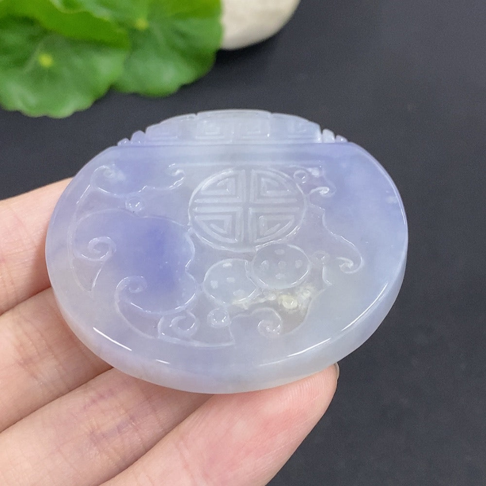 Jadeite Antique Pendant Total Weight Approx. 36.8g