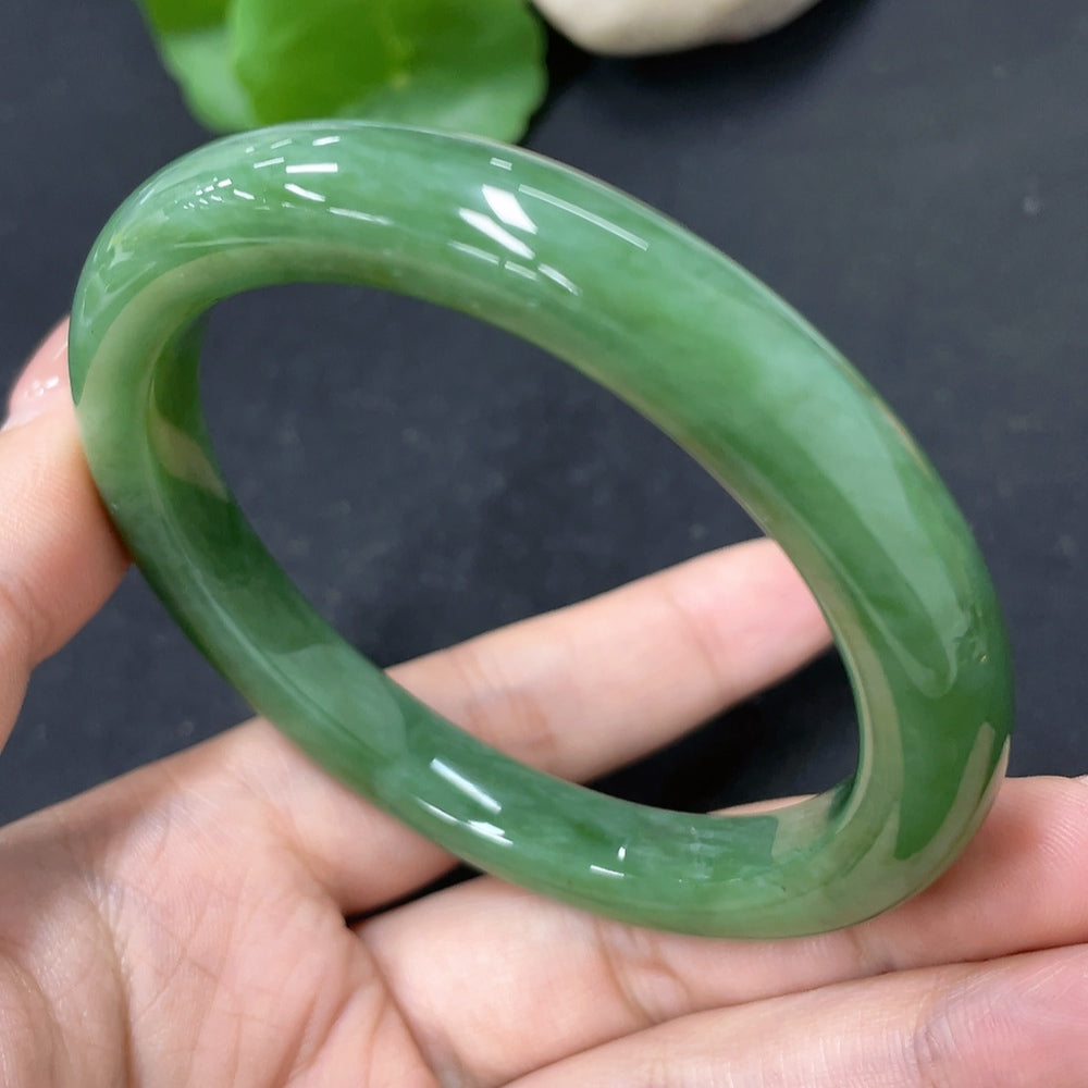 Hetian Jade Round Bracelet Size 56.3 Total Weight Approx. 41.3g