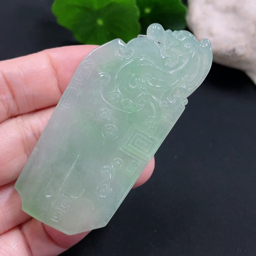 Antique-style Jadeite Pendant, Total Weight Approx. 27g