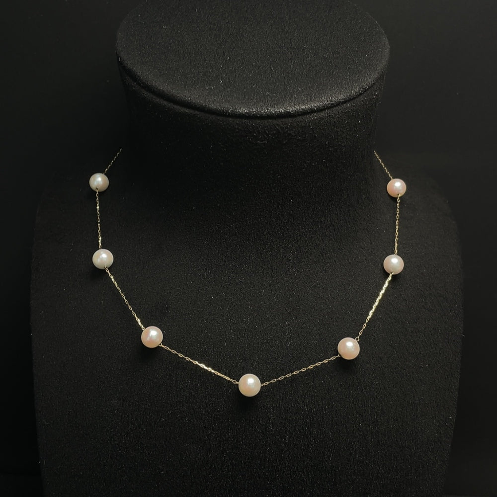 Seawater Pearl Necklace 18K Gold Total Weight Approx. 4.54g Size About 7mm
