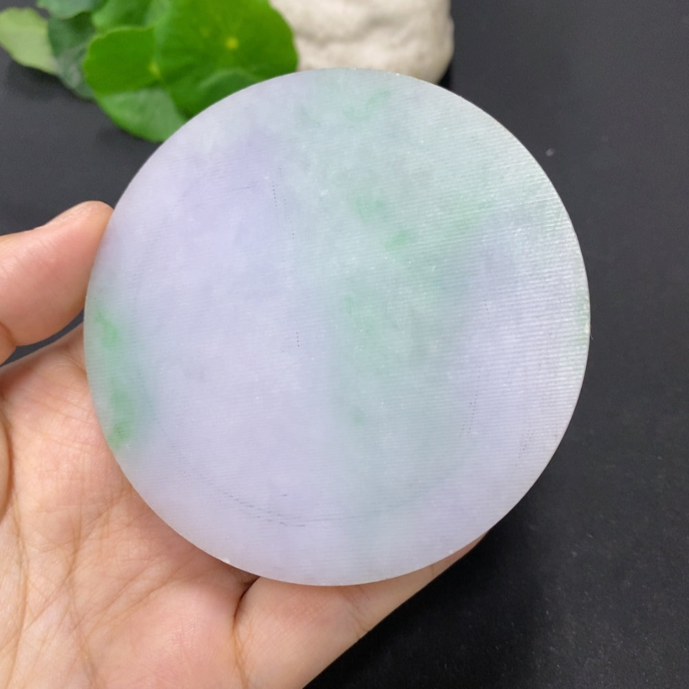 Jadeite Plain Pendant Rough Carving Total Weight About 215g