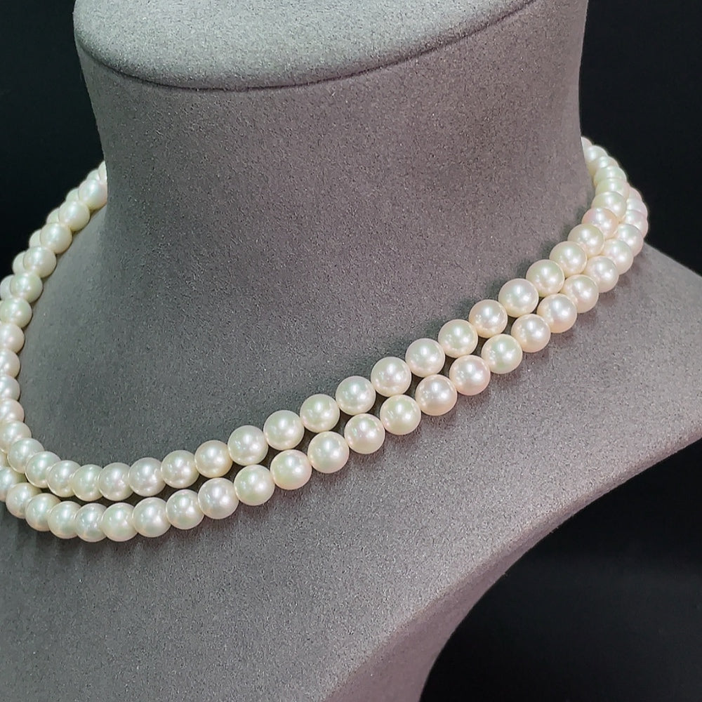 Seawater Pearl Necklace Non-Gold Total Weight Approx. 64.95g Size About 7.1mm