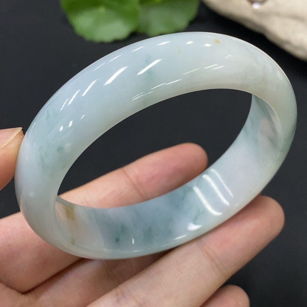 Jadeite Round Bracelet Size 53.9 Total Weight Approx. 52.66g