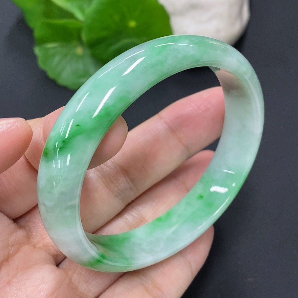 Jadeite Noble Consort Bracelet Size 54.5/48.6 Total Weight Approx. 39.2g