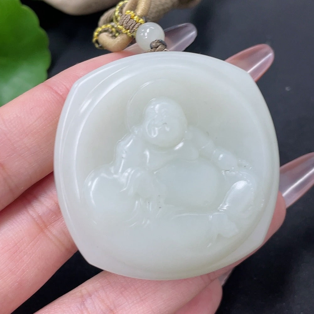 Hetian Jade Pendant Buddha